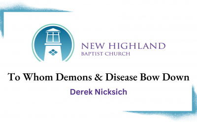 To Whom Demons & Disease Bow Down