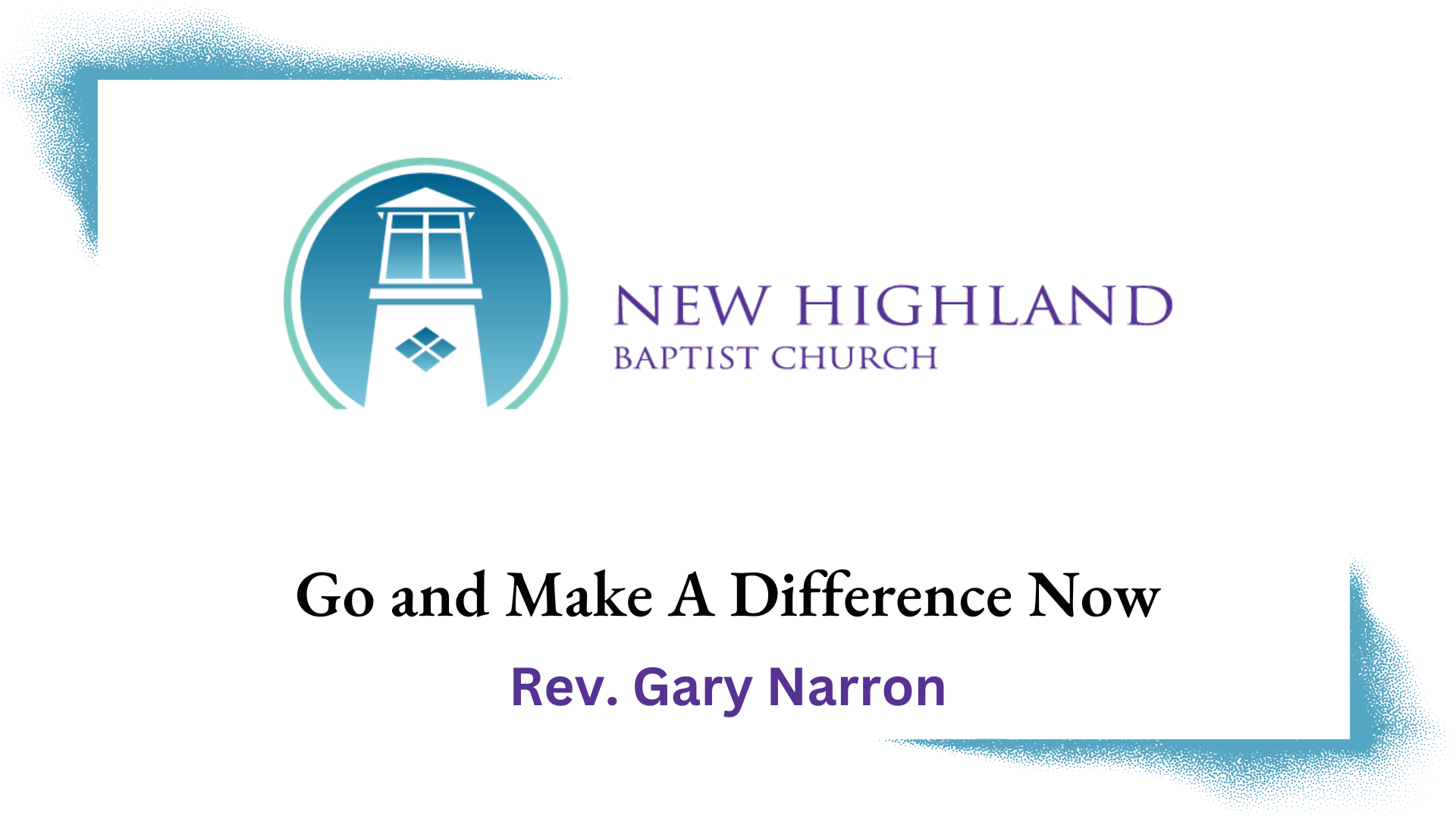 Go and Make a Difference