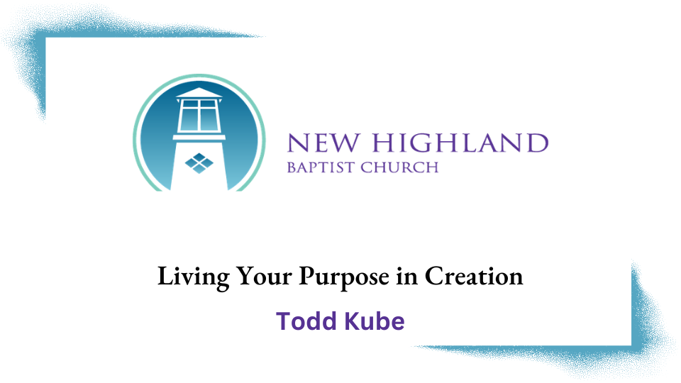Living Your Purpose in Creation